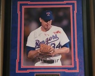 Signed Nolan Ryan Hall of Fame 1999 Picture