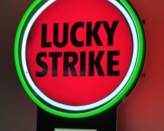 Lucky Strike Advertising Neon Sign