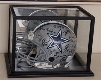 Autographed Dallas Cowboy GREATS Helmet w/ COA