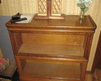 Oak 2 piece barrister bookcase