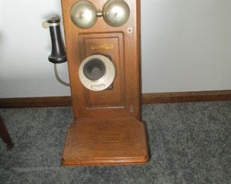 Oak wall telephone