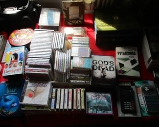 Cds and cassette tapes