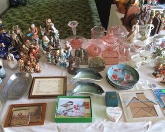 pink depression glass