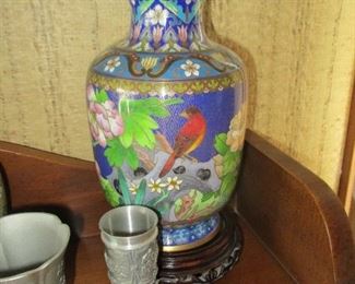 cloisonne vase