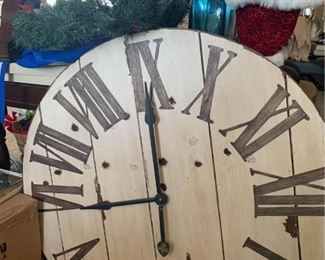 Large wooden farm house clock
$100