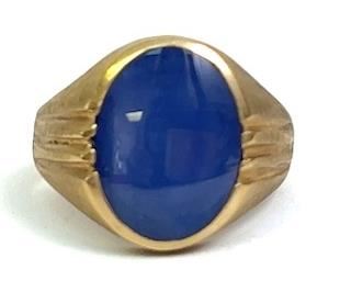10k Gold Star Sapphire ring