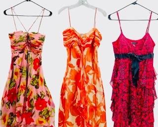 Three fancy evening Dresses