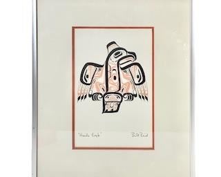 Pacific North West Native American Pencil Signed Artwork