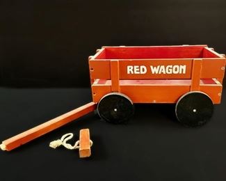 Vintage Red Wagon Toy
