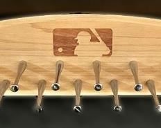 Major League Baseball Tie Rack