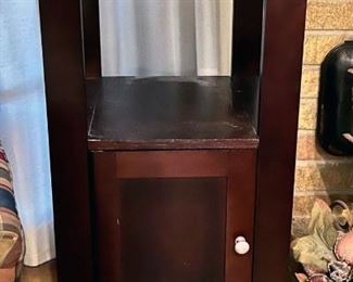 Dark Mahogany End Table with Drawer