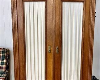 Deco style oak Wardrobe Armoire