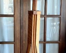 MCM Pillar Teak Table Lamp