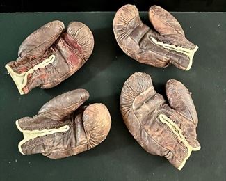 Antique Leather Boxing Gloves