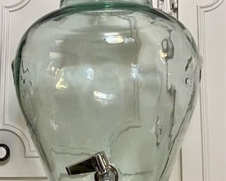 Clear Glass Beverage Dispenser
