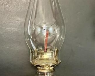 Clear Glass Hurricane Lamp