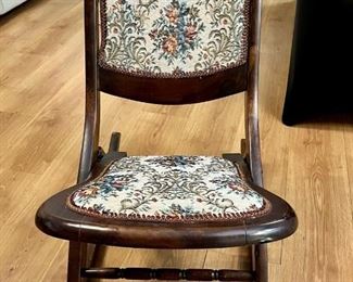 Rose Rocking Chair with Tapestry Upholstery
