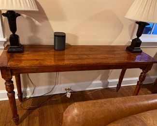 Console Table Reclaimed Dark Wood