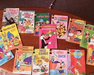 VIntage comics - Tweeties and Sylvester, Archie, Uncle Scrooge, Yosemite Sam, 