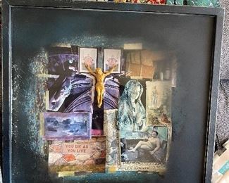 "Divine amongst divinity" by Timo Elliot or Timo Nanda - his work is currently being sold by Saatchi Art  $2,000
https://www.instagram.com/THEDIRECTOR
https://youtu.be/ed_KQY9ToIg
https://www.saatchiart.com/timonanda