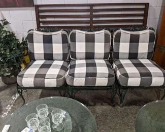 Patio Wrought Iron Sofa