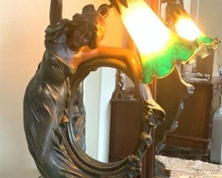 Art Deco Nouveau Crosa Lamp