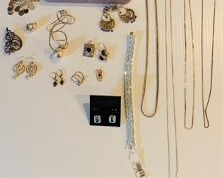 Sterling Necklaces / Rings / Earrings