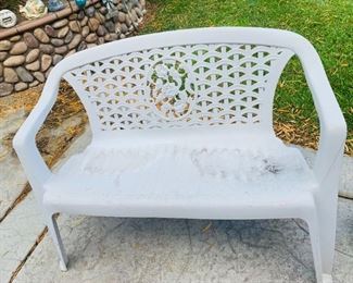 Plastic Patio Loveseat