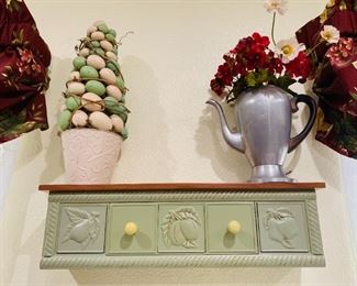 Vintage Shelf / Egg Tree