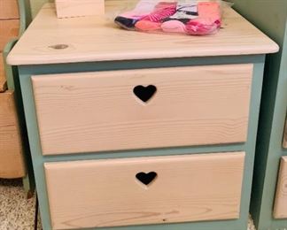 Green trim nightstand