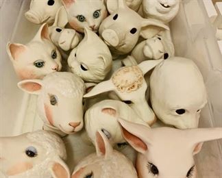 Porcelain Animal / Doll Heads