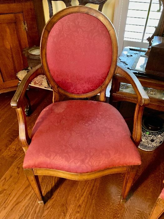 $300 - pair ca. 1900 Louis XVI style chairs 