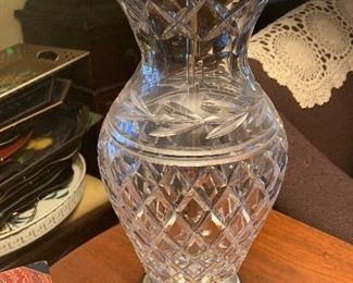 $200 - pair 13” Waterford lamps 