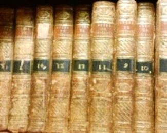 Set French Leather Books 80