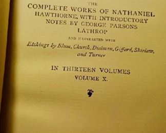 Leather set Nathaniel Hawthorne  125