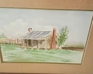 Edd Smith watercolor of shack  60