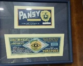 Framed  2 Labels     40