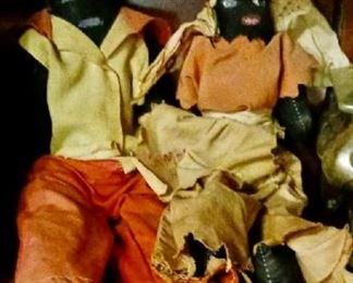 Primitive Black Dolls   Pair 25 