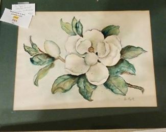 $50 - Jo Spell watercolor of Magnolia 