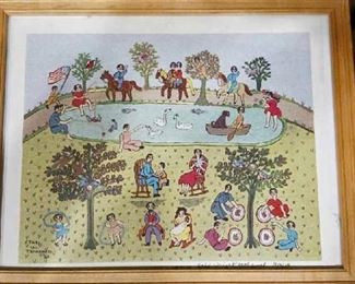 Small signed Ethel Wright Mohammed  print