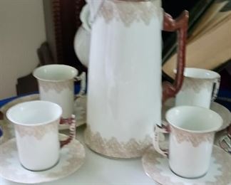 Limoges Demitasse Chocolate set (Lear Yazoo)   80