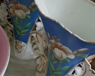 Pair Old Paris Vases - Columbus   200