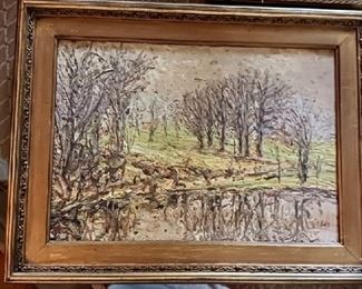 $100 - signed William Bils New York Impresionist