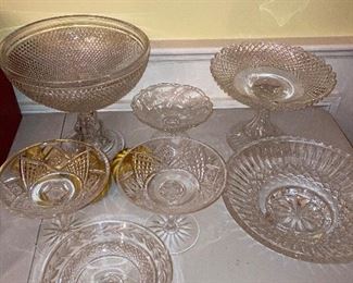 Waterford & Irish Crystal 
Glandore compote $30
Pair matching $40 each 