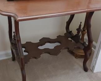 Walnut Victorian Libary Table  80