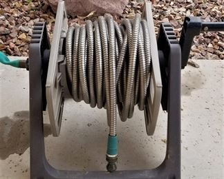 Metal hose on reel