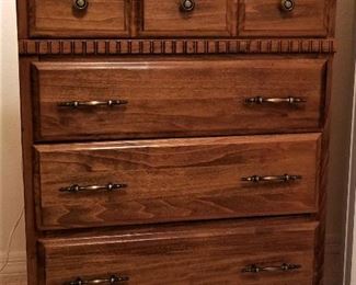 4 drawer tall wood dresser. 