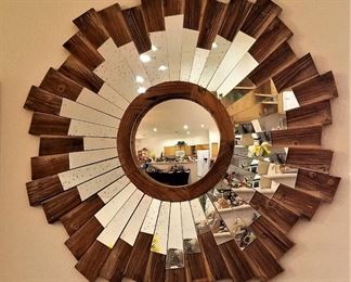 Wooden mirror