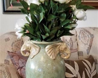 Elephant ceramic vase
