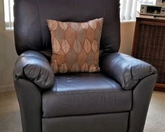 Leather recliner
